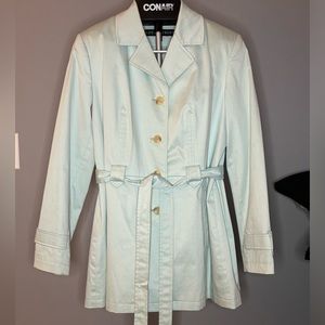 Fleet Street Light Blue Trenchcoat